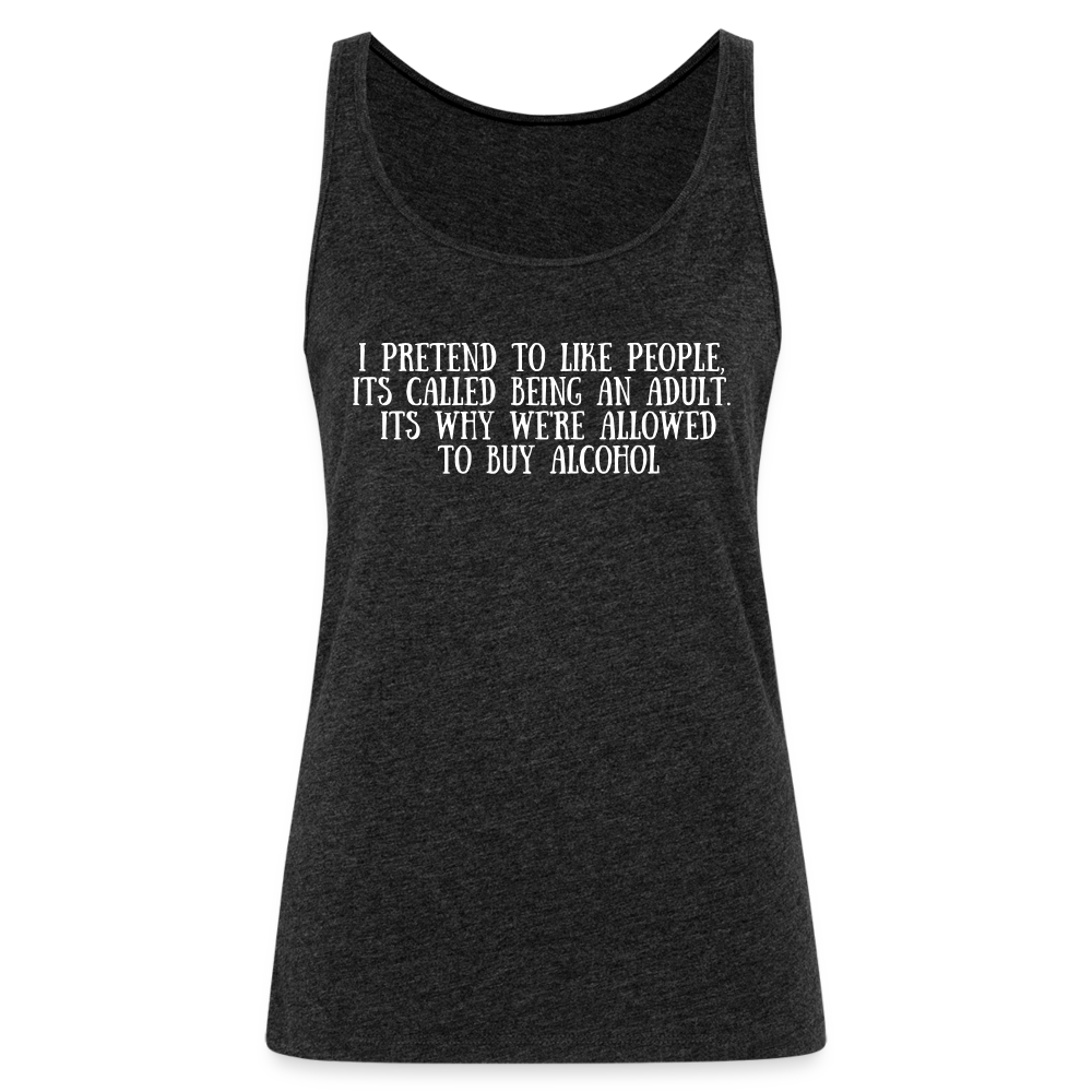 Women’s Premium Tank Top - charcoal grey