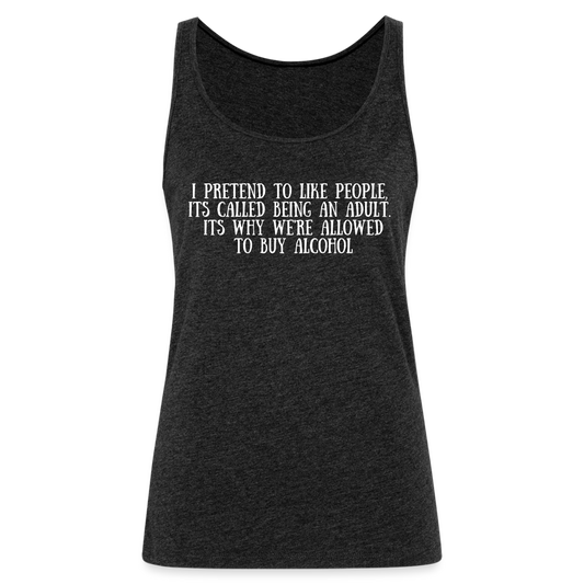 Women’s Premium Tank Top - charcoal grey