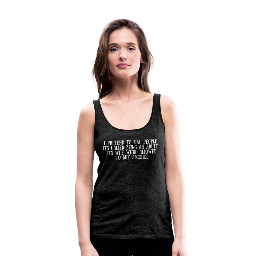 Women’s Premium Tank Top - charcoal grey