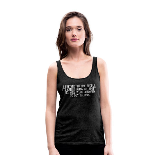 Women’s Premium Tank Top - charcoal grey