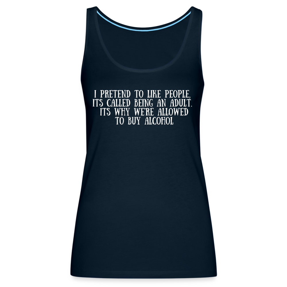 Women’s Premium Tank Top - deep navy