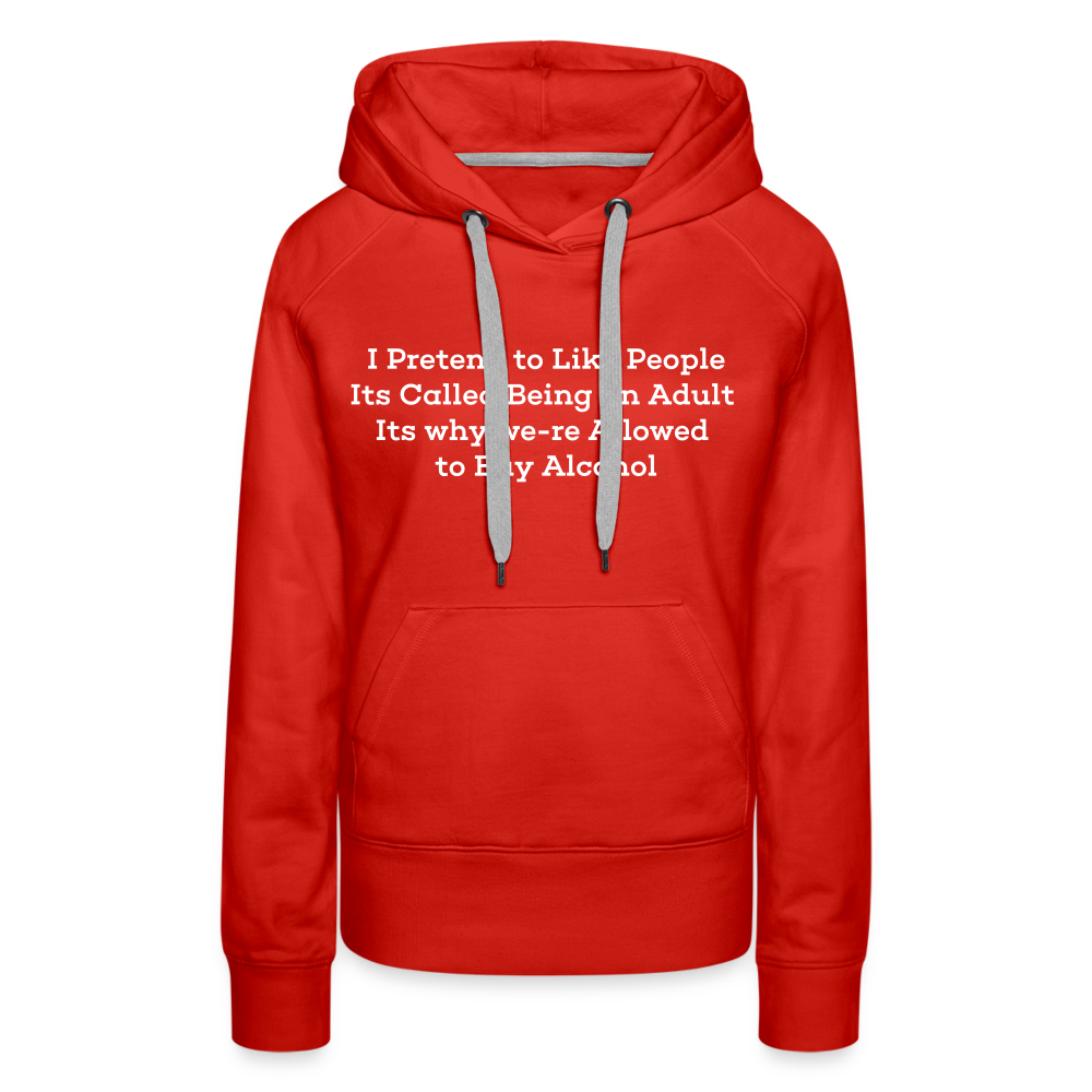 Women’s Premium Hoodie - red