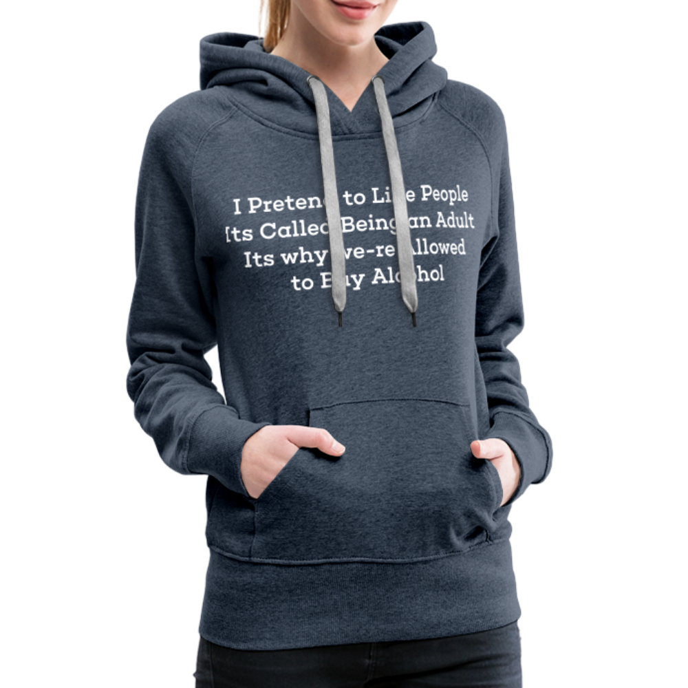 Women’s Premium Hoodie - heather denim