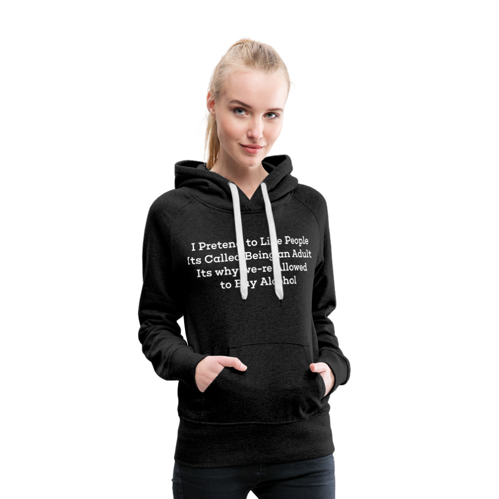 Women’s Premium Hoodie - charcoal grey