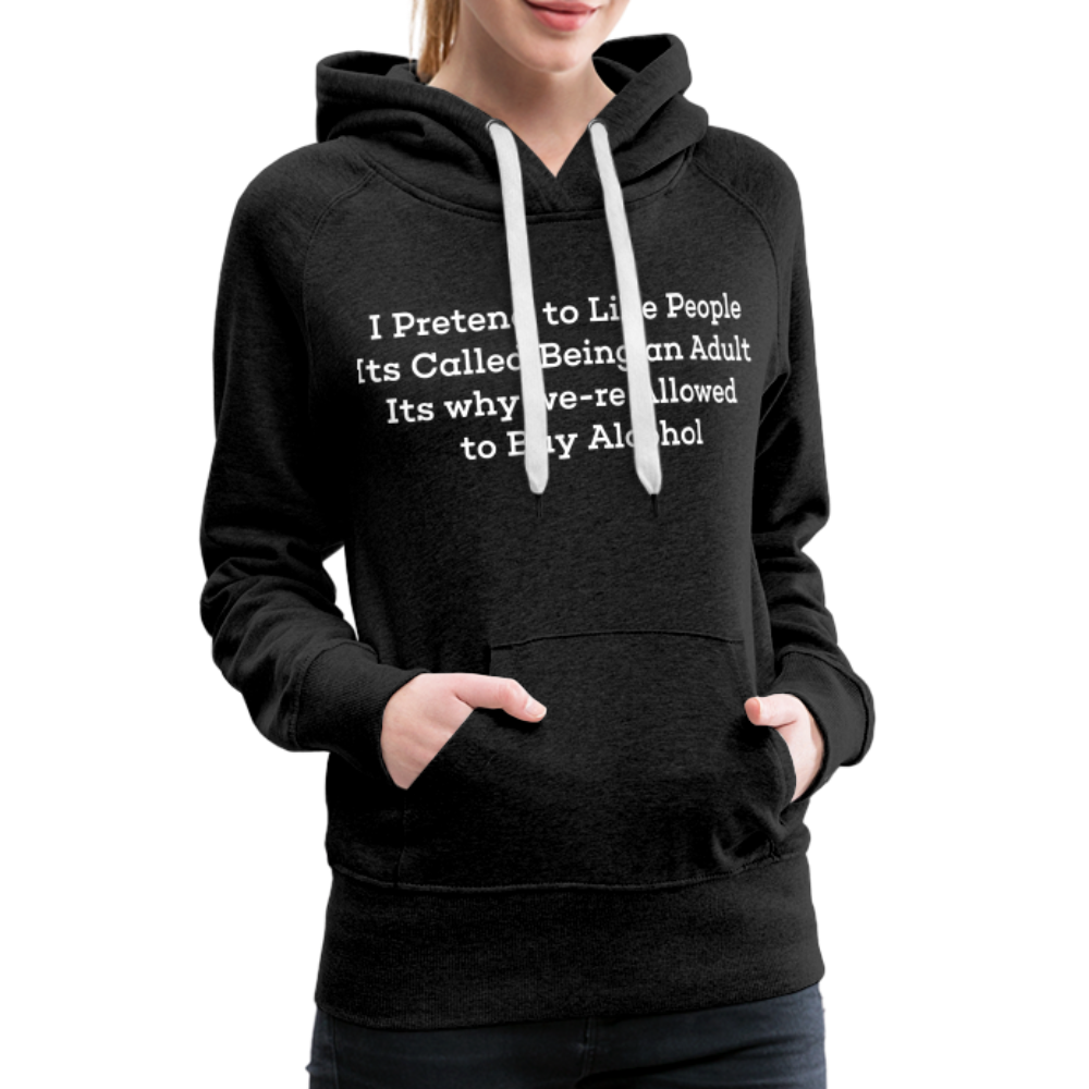 Women’s Premium Hoodie - charcoal grey