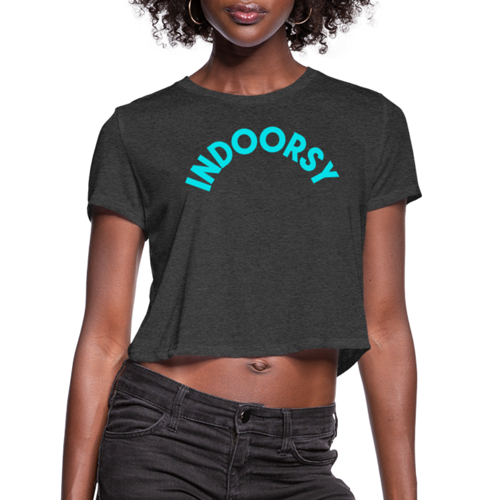 Women's Cropped T-Shirt - deep heather