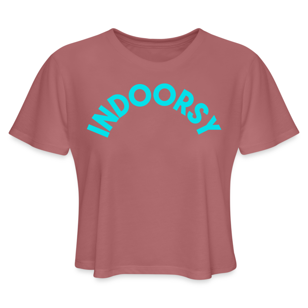 Women's Cropped T-Shirt - mauve