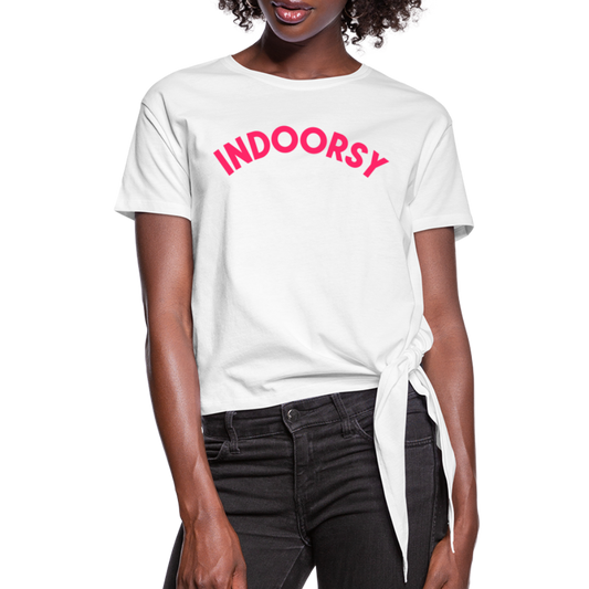 Women's Knotted T-Shirt - white