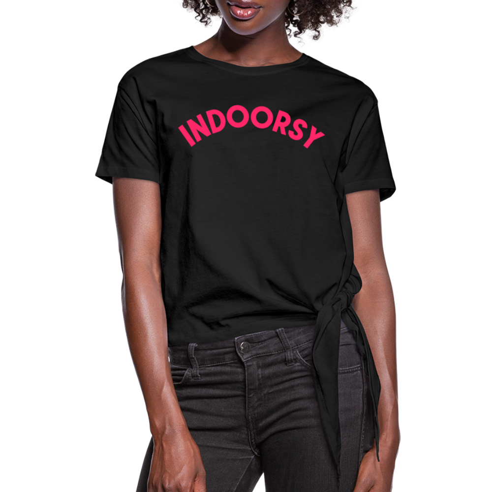 Women's Knotted T-Shirt - black