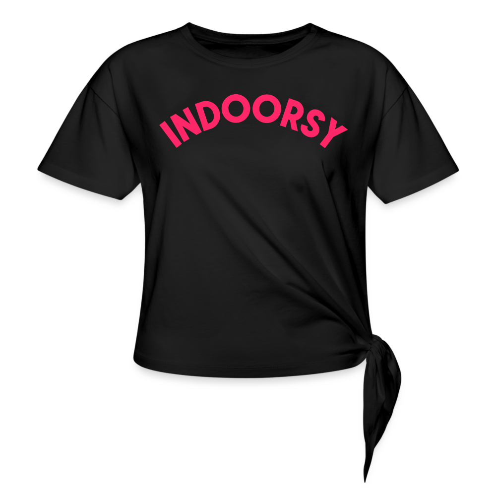 Women's Knotted T-Shirt - black