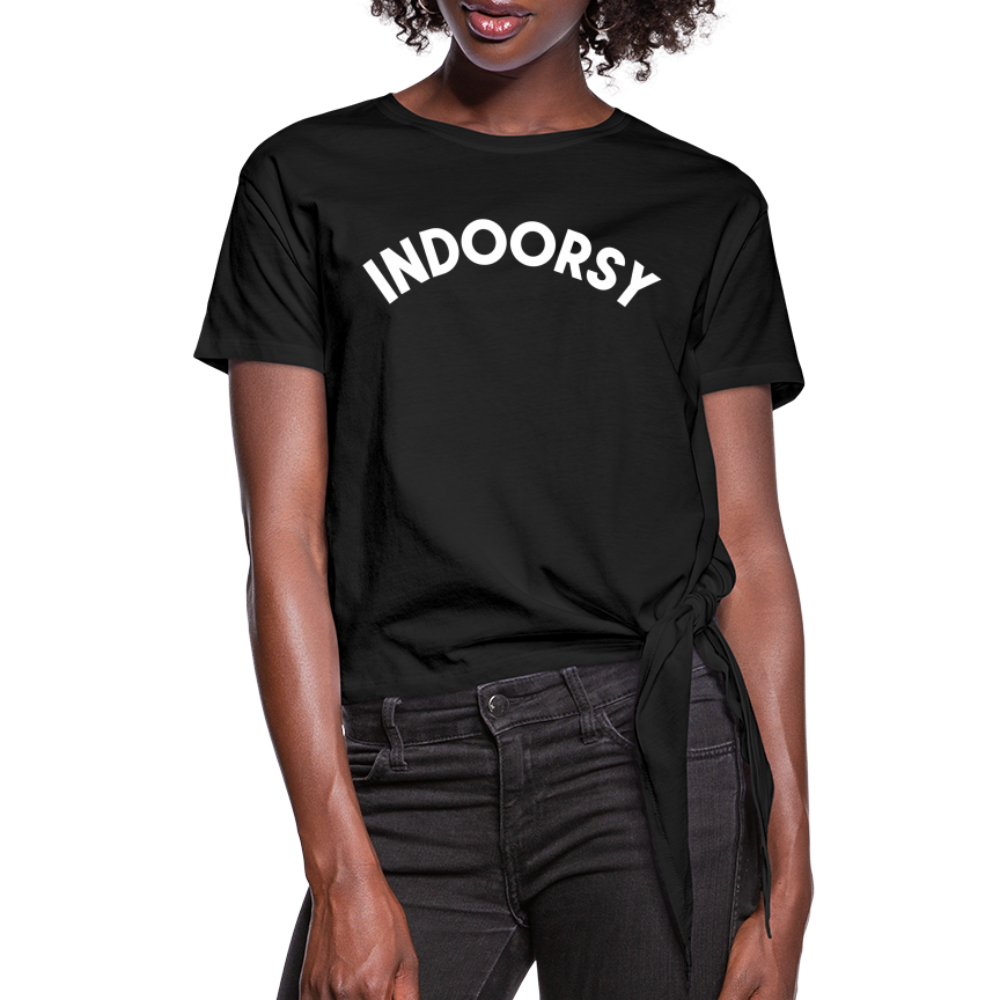 Women's Knotted T-Shirt - black