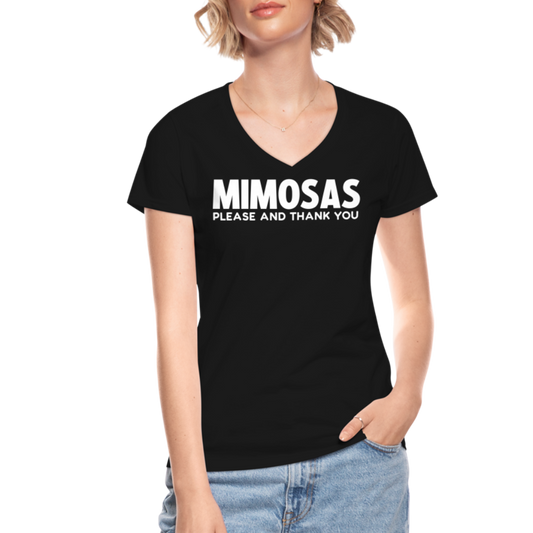 Women's V-Neck T-Shirt - black