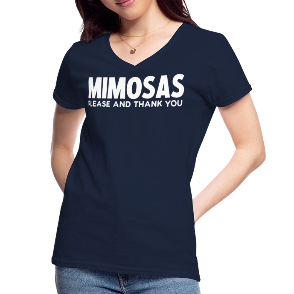 Women's V-Neck T-Shirt - navy