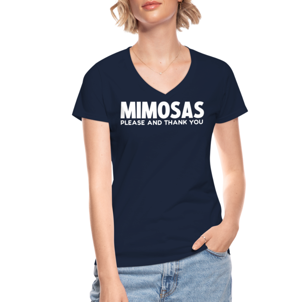 Women's V-Neck T-Shirt - navy