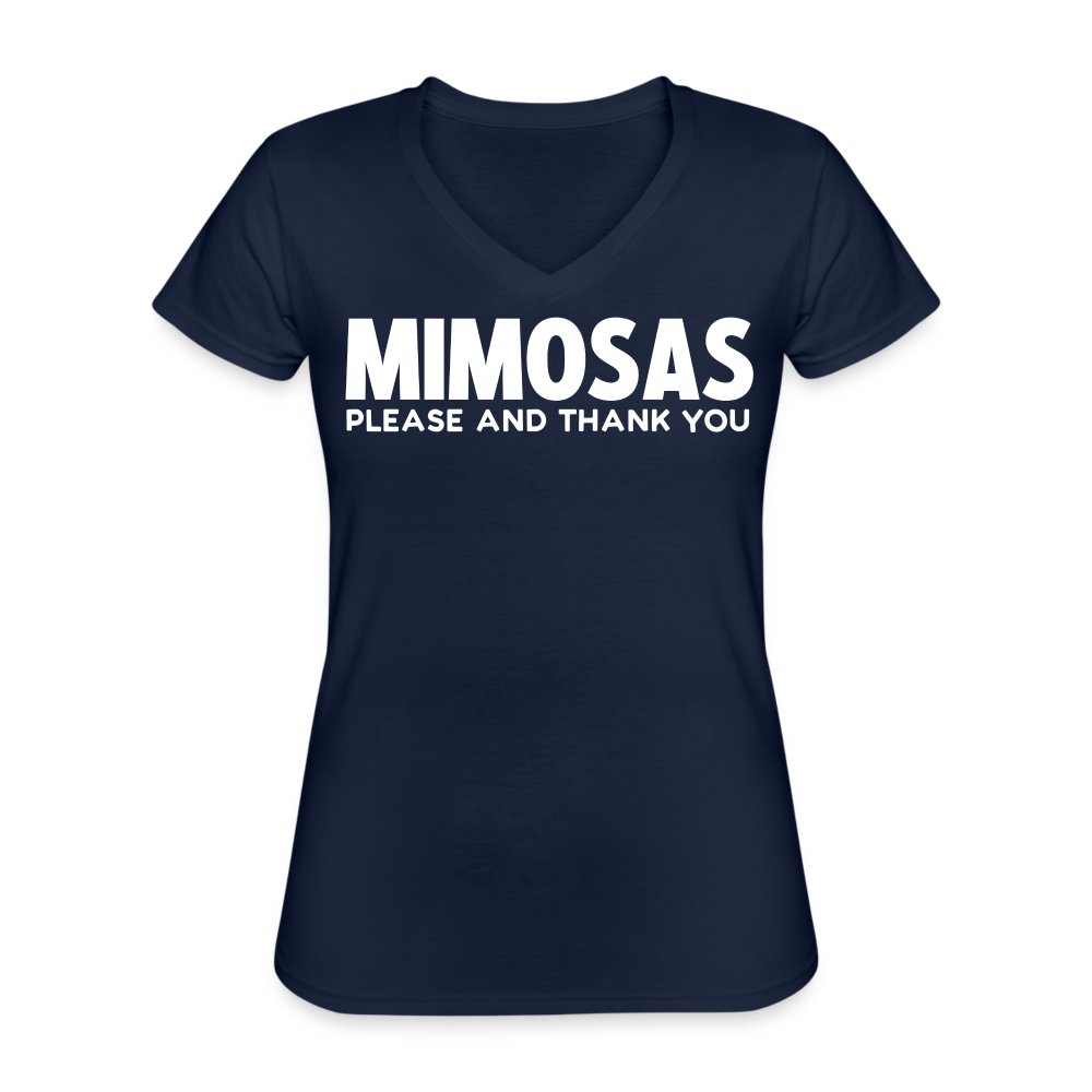 Women's V-Neck T-Shirt - navy