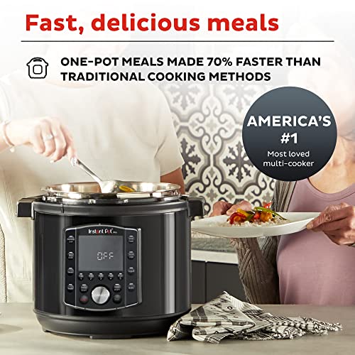 Instant Pot Pro 10-in-1 Pressure Cooker, Slow Cooker, Rice/Grain Cooker, Steamer, Sauté, Sous Vide, Yogurt Maker, Sterilizer, and Warmer, Includes Free App with over 1900 Recipes, Black, 8 Quart